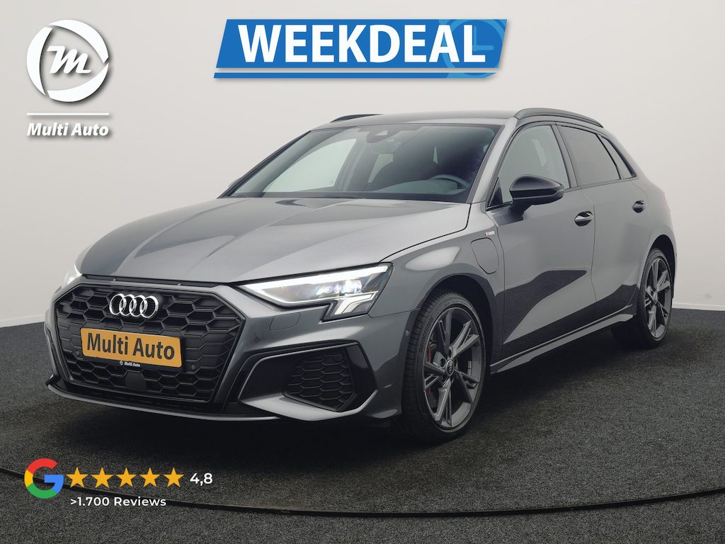Audi A3 Sportback 45 TFSI e S Line PHEV 245pk Dealer O.H. | Adaptive Cruise | Camera | Sportstoelen Verwarmd | Apple Carplay | Blis | Navigatie | DAB | Virtual | 18" L.M