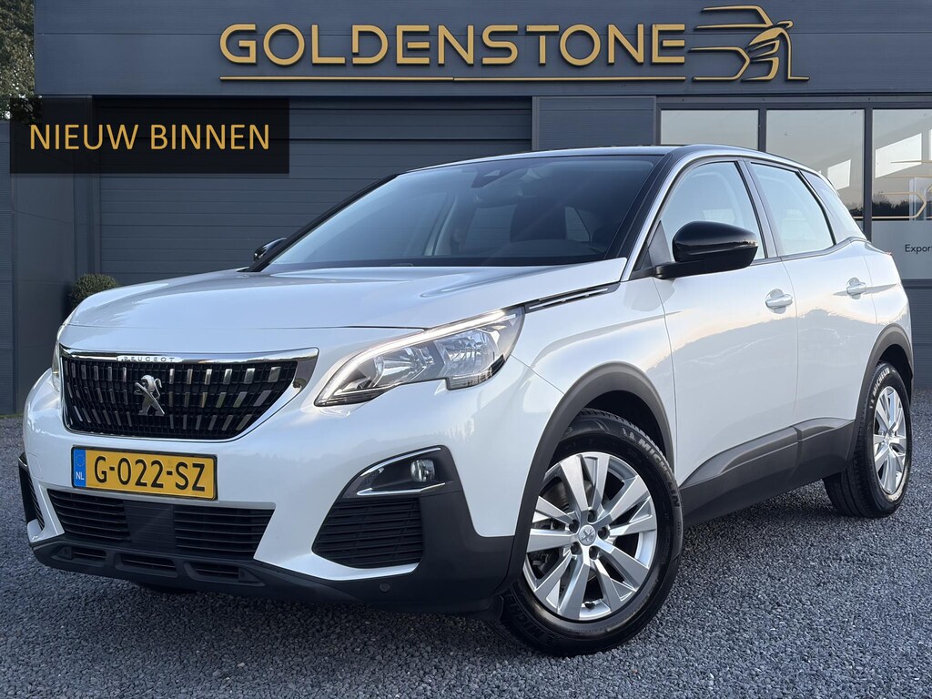 Peugeot 3008 1.2 PureTech Active ✓D-riem vv in 2023✓360° Camera✓Carplay✓Navi✓131pk✓Clima✓Cruise✓Trekhaak✓Dealer Onderhouden✓Bj 11-2019✓Lm velgen✓6 Bak✓Pdc✓N.A.P✓Apk tot 06-2027