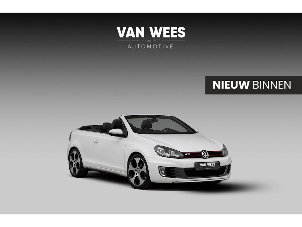 Volkswagen Golf Cabrio 2.0 TSI GTI | 2e eigenaar | DSG | Xenon | Stoelverwarming | Climatronic | Cruise control | Navigatie | Bluetooth | PDC | 18 inch Detroit | Origineel