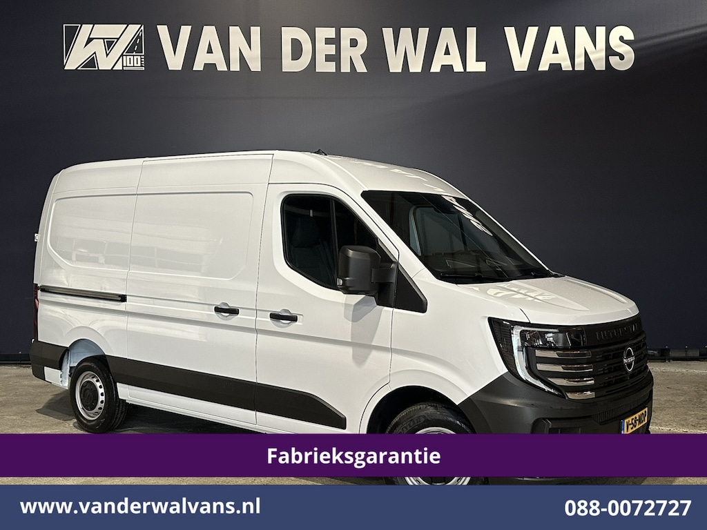 Nissan Interstar NISSAN 2.3 dCi 131pk L2H2 Fabrieksgarantie Euro6 Airco | LED | Apple Carplay | Cruisecontrol | Android Auto Parkeersensoren, Bijrijdersbank, 2500kg trekvermogen