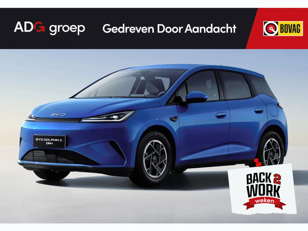 BYD Dolphin G DM-i Boost NIEUW/ 1040 KM / Ocean Blue / 105 EV / Android Auto en Apple Carplay