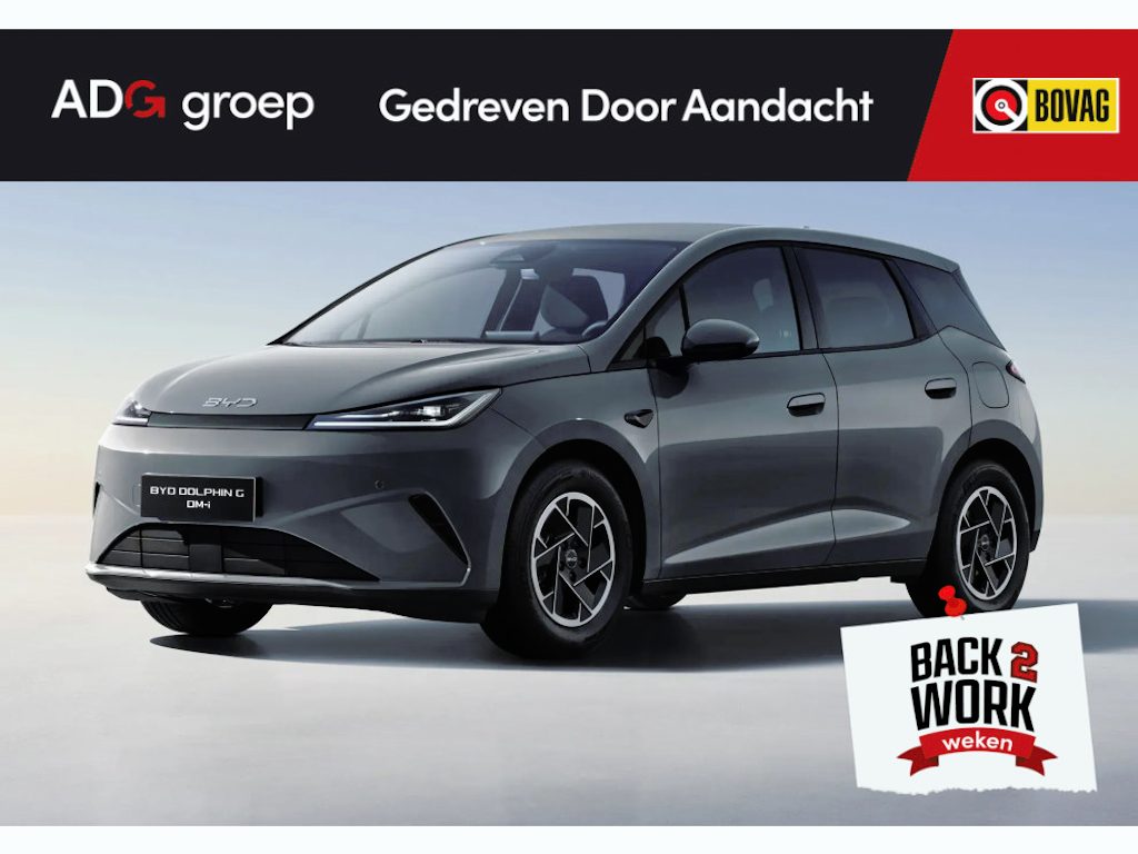BYD Dolphin G DM-i Comfort NIEUW/ 1040 KM / Time Grey / 105 EV / 360°-camera / HUD /