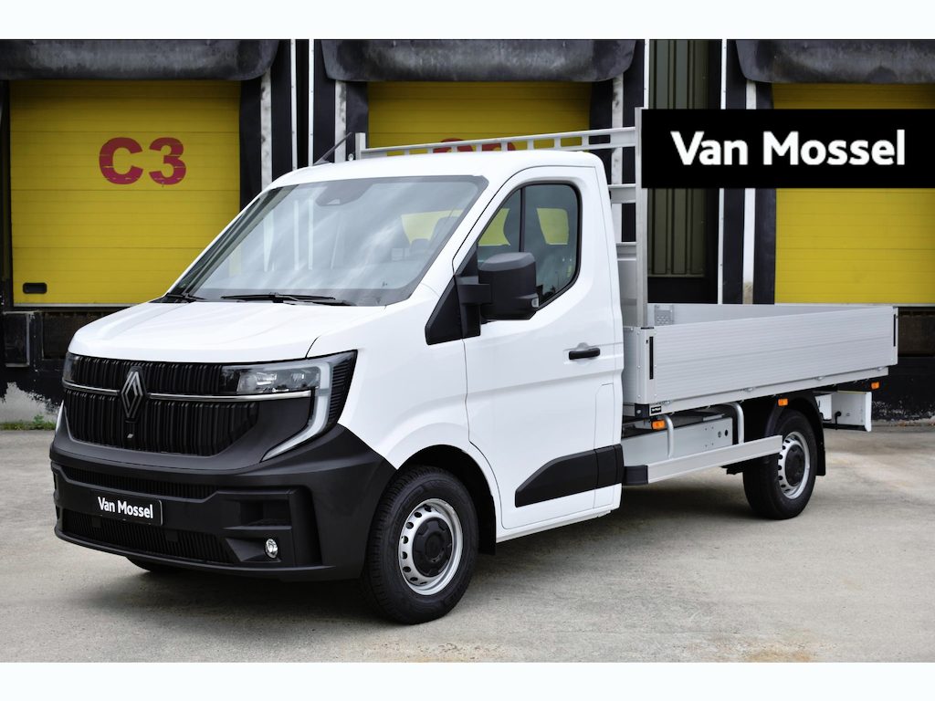 Renault Master E-Tech T35 L2H1 Advance long range 87 kWh | Open Laadbak | uit voorraad leverbaar | 1000kg laadvermogen | 410km WLTP-actieradius | Tekhaak | achteruitrijcamera + parkeersensoren