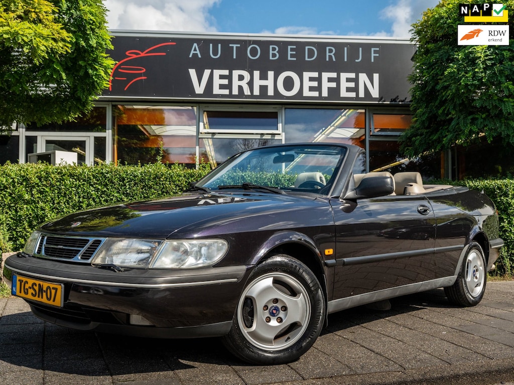 Saab 900 Cabrio 2.3 S | AIRCO | ELEKTR RAMEN | LEDEREN BEKLEDING | ACTIEPRIJS |