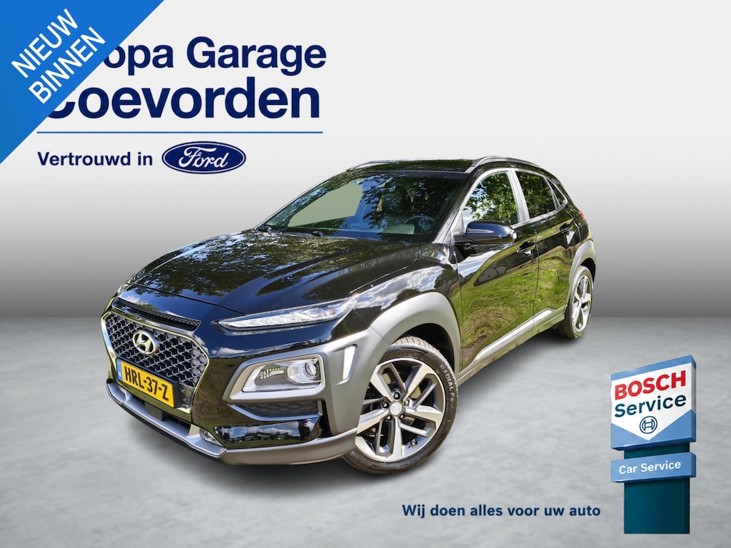 Hyundai Kona 1.6 T-GDI Fashion AUTOMAAT | CLIMA| NAVI | CRUISE | TREKHAAK | STOEL VW |