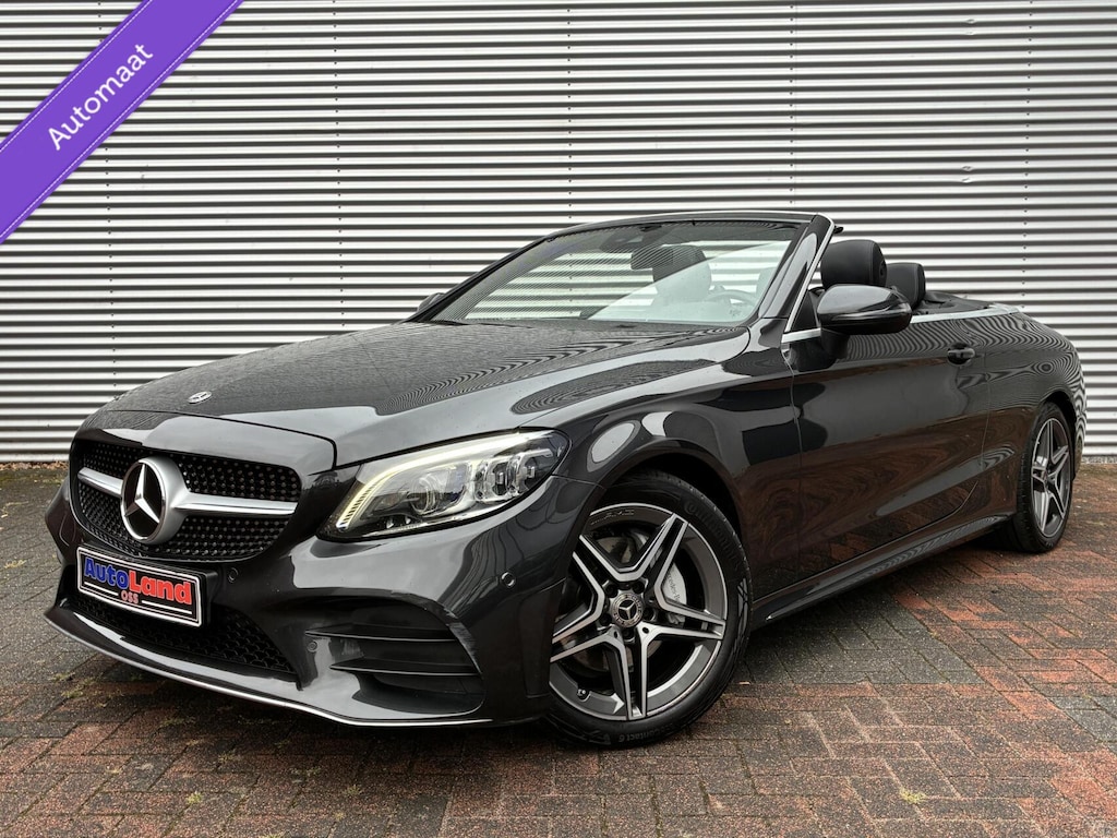 Mercedes-Benz C-klasse Cabrio 200 Autm AMG Led Carplay Cruis 2020 Facelift Model Vol Opties Eerste Eigenaar Camera Leer/Stof Navi Nek Verwarming Perfecte Staat