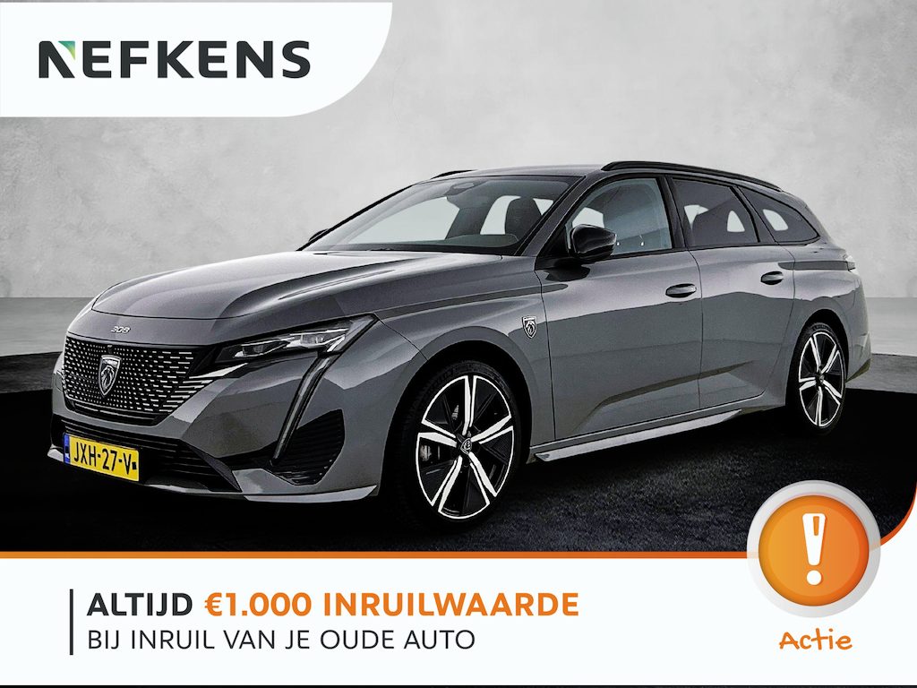 Peugeot 308 SW GT 130pk Automaat | Navigatie | Achteruitrijcamera | Matrix LED koplampen | Adaptieve Cruise Control | Keyless start | Leder/Stof sportstoelen | Climate Control | Parkeersensoren v+a | Draadloze Apple CarPlay / Android Auto | Volledig digitaal instrumentenpaneel | Donker getint glas | 18" lichtmetalen velgen |