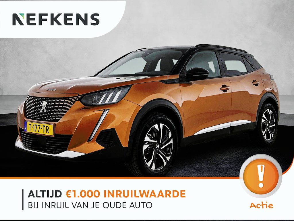 Peugeot e-2008 SUV EV GT 50 kWh 136pk | Accu 96% | Navigatie | Achteruitrijcamera | Full Led koplampen | 3D Cockpit | Climate Control | Cruise Control | Half Lederen sportstoelen | Parkeersensoren v+a | Keyless start | Apple Carplay / Android Auto | DAB+ radio | Donker getint glas | 17" lichtmetalen velgen |