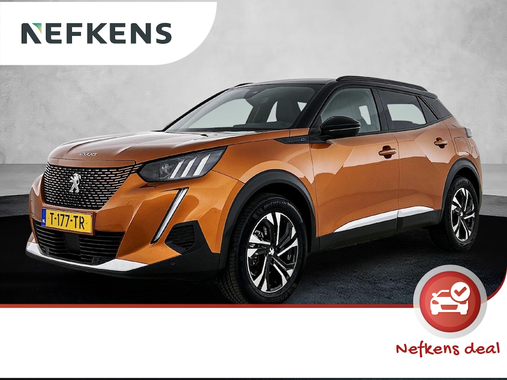 Peugeot e-2008 SUV EV GT 50 kWh 136pk | Accu 96% | Navigatie | Achteruitrijcamera | Full Led koplampen | 3D Cockpit | Climate Control | Cruise Control | Half Lederen sportstoelen | Parkeersensoren v+a | Keyless start | Apple Carplay / Android Auto | DAB+ radio | Donker getint glas | 17" lichtmetalen velgen |