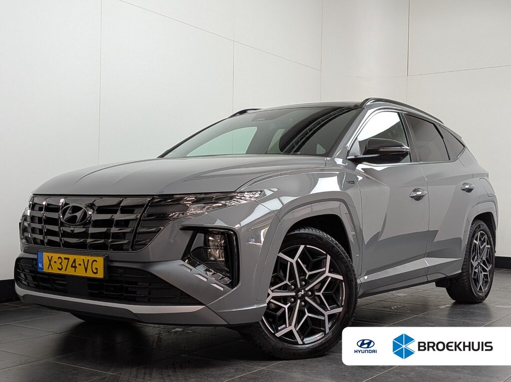 Hyundai Tucson 1.6 T-GDI PHEV N Line Sky 4WD l Elektr. Stoelen incl koeling en verwarmd l 360gr Camera l Dodehoek Detectie l Elektr. Klep l 19" l