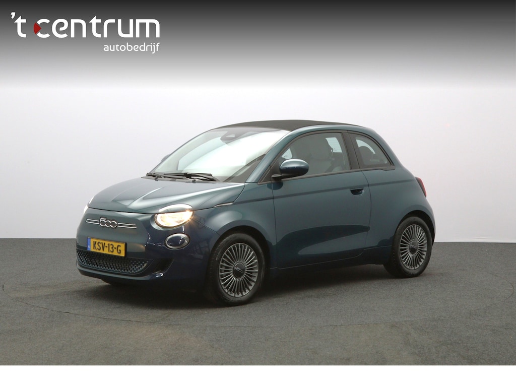 Fiat 500e Cabrio Icon 42 kWh 119 PK, 100 % SOH, Carplay, Memory, Cruise Control