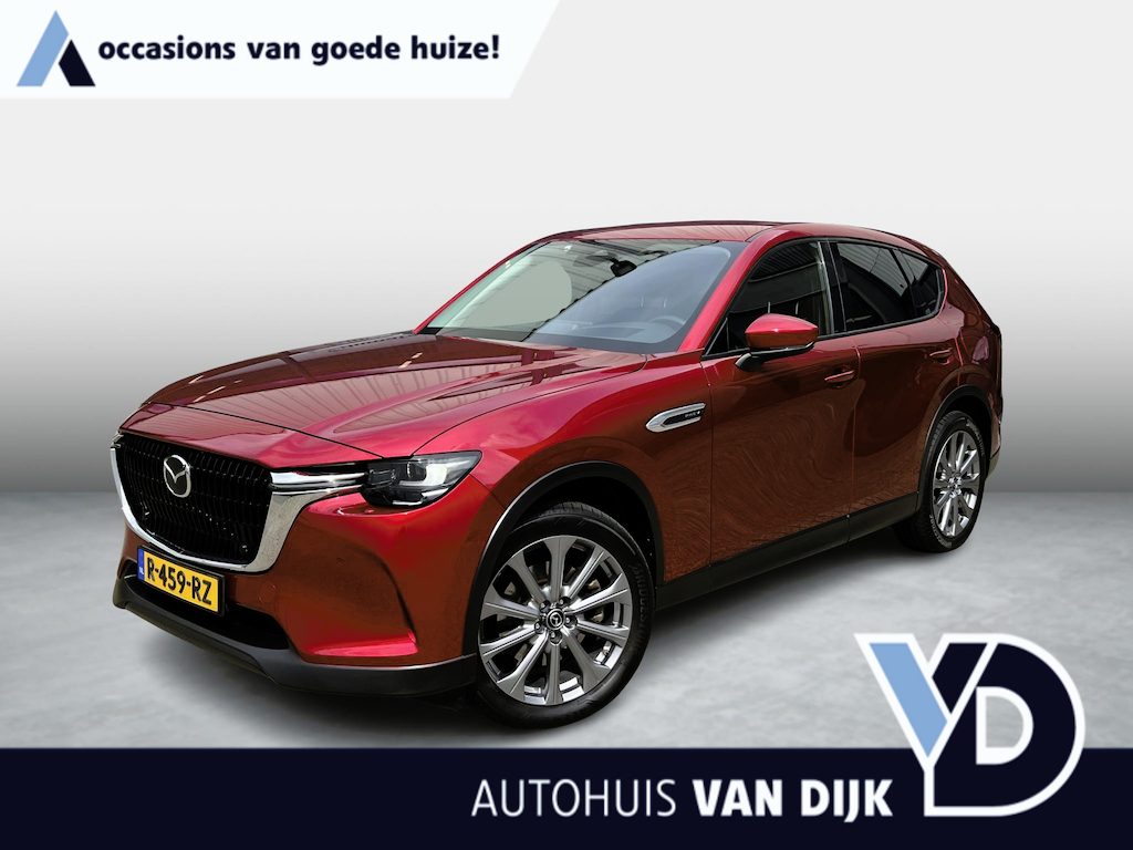 Mazda CX-60 2.5 e-SkyActiv PHEV Exclusive-Line El. Trekhaak / apple carplay / 20" velgen / Soul Red / Headup