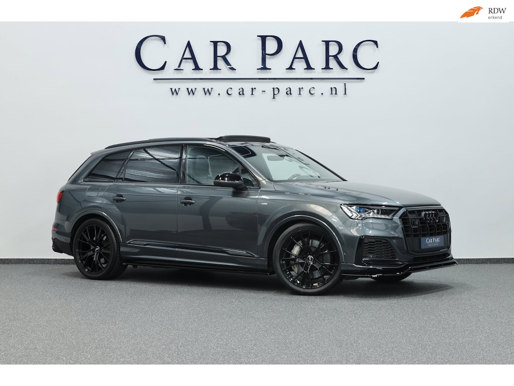 Audi Q7 55 TFSI e quattro 381+PK 3x S-line BTW/MAXTON/B&O/SFEER/PANO/LUCHT/ALCANTARA+S.VERWARMING+MEMORY/22"/ACC/12 MND GARANTIE