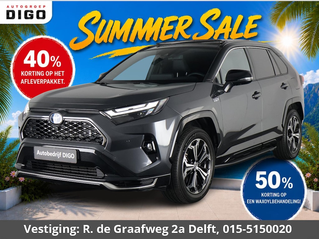 Toyota RAV4 2.5 Plug-in Hybrid AWD Bi-Tone Plus | 1500 KG trekgewicht | JBL Audio | Schuif-/Kanteldak | Stoelverwarming & ventilatie | Memory Seats |