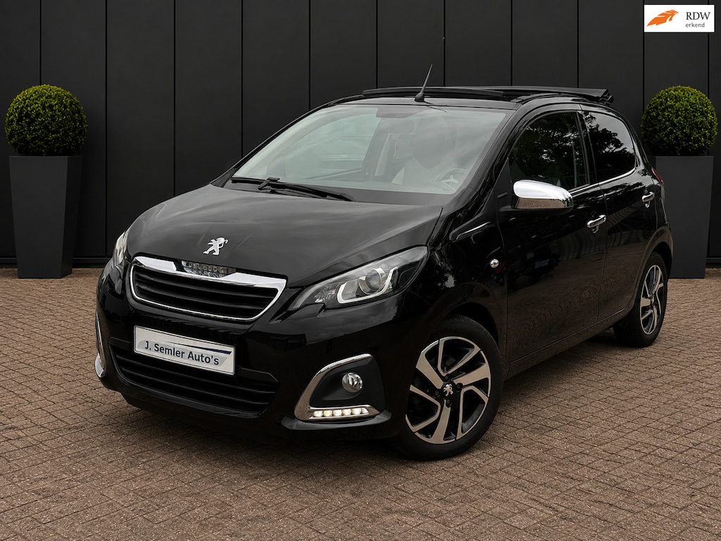 Peugeot 108 1.2 Allure TOP! CABRIO DAK 1JAAR GARANTIE CAMERA 72DKM AIRCO APK 09-2027