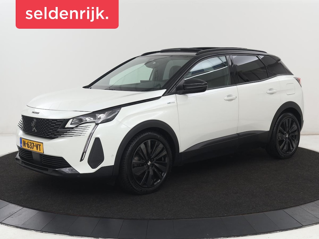 Peugeot 3008 1.6 HYbrid 225 GT Pack Business | SOH 90,2% | Panoramadak | Stoelverwarming | Adaptive cruise | Carplay | Keyless | Side Assist | Leder/Alcantara | Full LED | Navigatie | 360 Camera | PHEV | Plug In