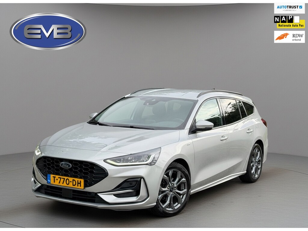 Ford Focus Wagon 1.0 EcoBoost AUTOMAAT Hybrid ST Line Style, stoelverwarming, elect bed. trekhaak, 1 e eigenaar, NL auto met nap