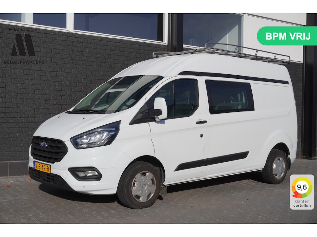 Ford Transit Custom 2.0 TDCI Dubbel Cabine L2H2 EURO 6 - Airco - Cruise - PDC - €19.900,- Excl.