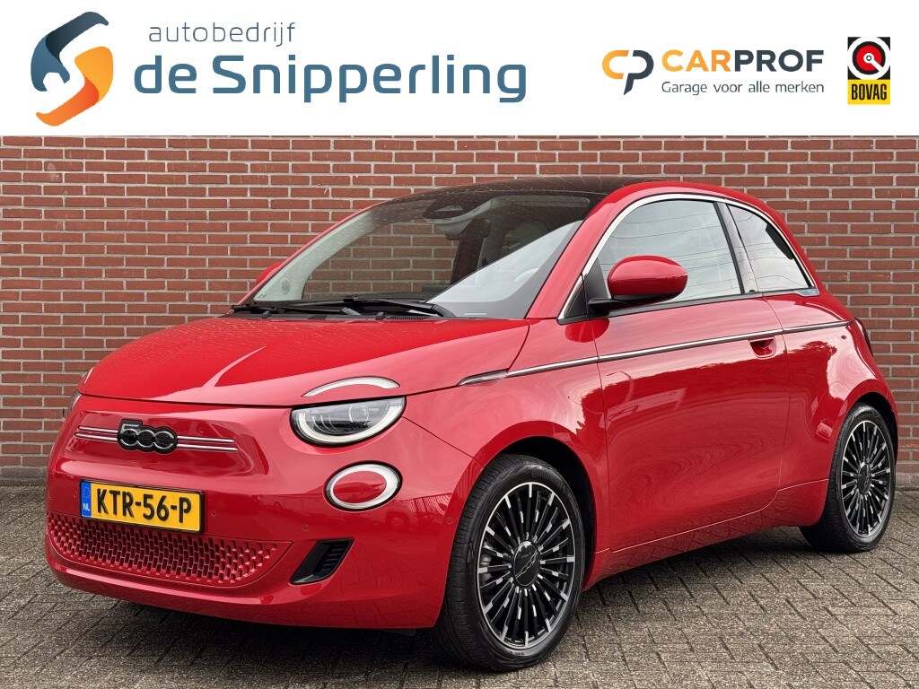 Fiat 500e La Prima 42 kWh JBLPANO ADAPT-CRUISE STOELVW CARPLAY LED NAV