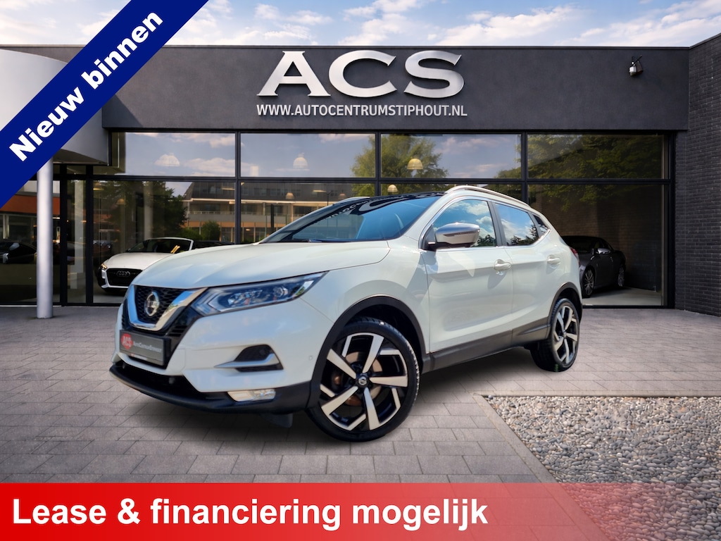 Nissan Qashqai 1.2i Tekna+ | Panorama | Leder | 360 Camera | Mem. stoelen | Super uitvoering!