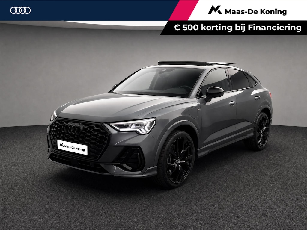 Audi Q3 Sportback 45 TFSIe 245pk S-tronic S Edition · Panoramadak · Lederen Bekleding · Camera · Wegklapbare Trekhaak · Stoelverwarming · Elek. Achterklep · 21'' velgen · Adaptive Cruise Control ·