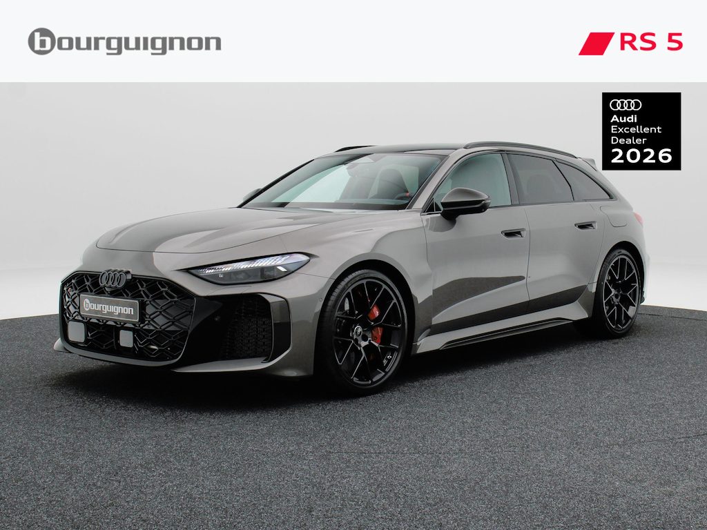 Audi RS5 Avant e-hybrid quattro | Keramisch | Bang & Olufson Premium | Carbon dakspoiler + Spiegelkappen | Panorama glasdak | 21 inch velgen |