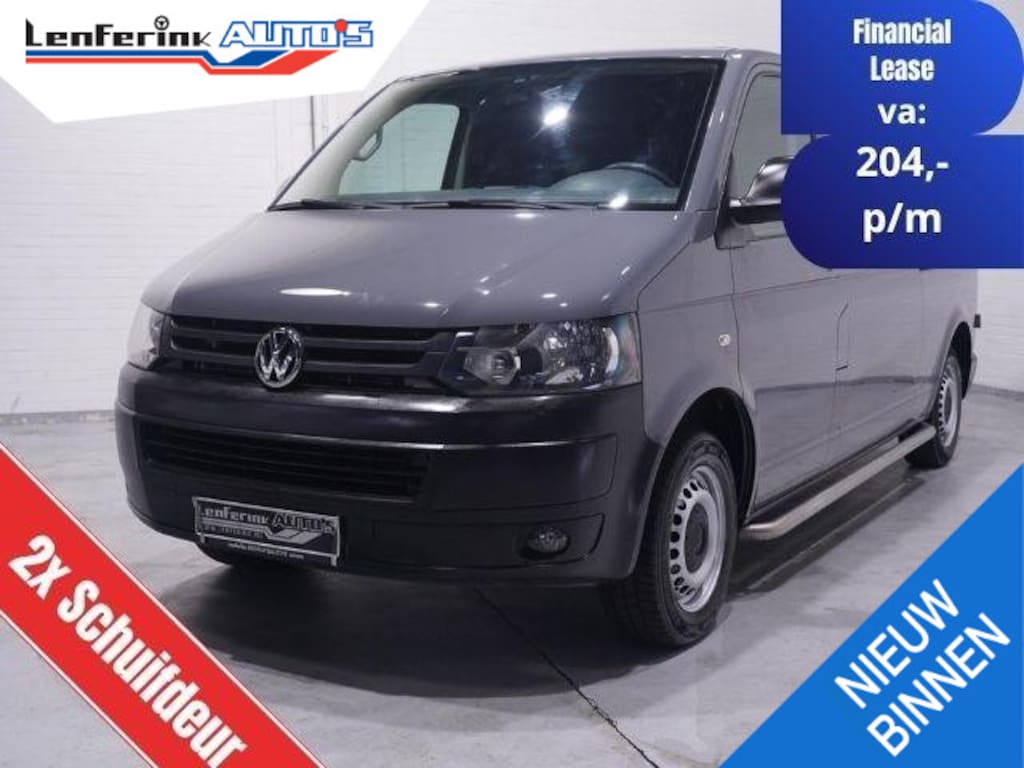 Volkswagen Transporter 2.0 TDI 102 pk L2H1 Navi, 2x Schuifdeur, Airco Trekhaak, Cruise Control, Laadruimte Pakket, 3-Zits
