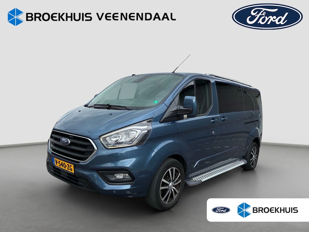 Ford Transit Custom 300 2.0 170pk TDCI L2H1 Limited DC | Trekhaak | 2x Schuifdeur | Camera | Leder | Stoelverwarming