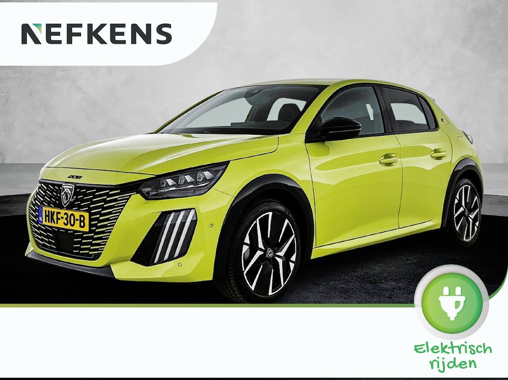 Peugeot e-208 EV 156pk GT 51 kWh Automaat | Elektrisch Verstelbare Bestuurders Stoel | Accu 97% | Navigatie| Stoelverwarming | Climate Control | Apple Carplay/Android Auto |