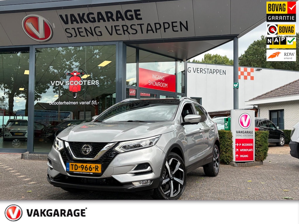 Nissan Qashqai 1.2 Tekna + Pannodak Leer Bovag rijklaarprijs !!