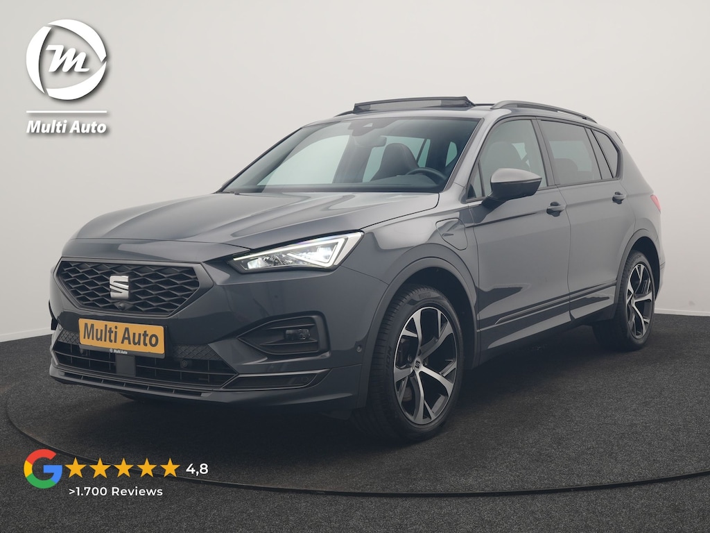 SEAT Tarraco 1.4 TSI e-Hybrid FR Business Intense PHEV 245pk Dealer O.H. | Trekhaak Af Fabriek | Panodak | Adaptive Cruise | 360 Camera | Sportstoelen Memory & Verwarmd | Keyless | Blis | Stuur Verwarmd | Apple Carplay | Navigatie | DAB | 19" L.M | Plug In Hybrid