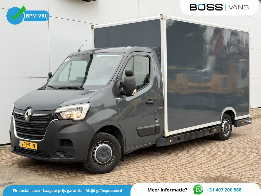 Renault Master Plancher T35 2.3 DCI 150PK Automaat Bakwagen Airco Cruise Control Camera Parkeersensoren Foodtruck Meubelbak Frietkar Paardenwagen
