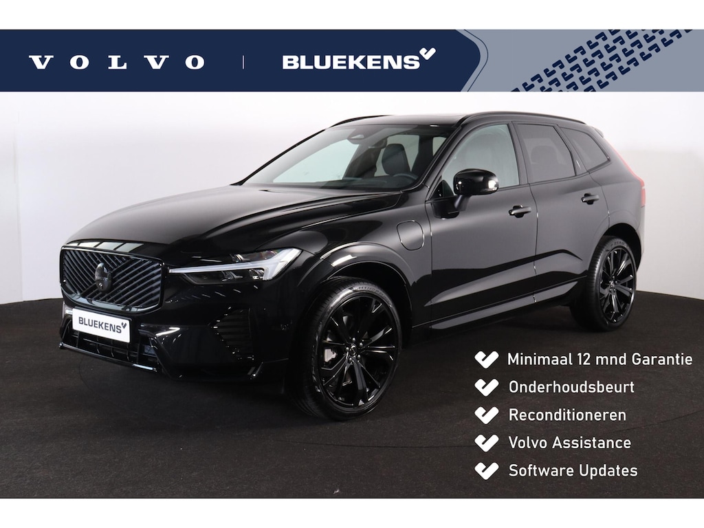 Volvo XC60 T6 Recharge AWD Plus Black Edition - Panorama/schuifdak - IntelliSafe Assist & Surround - 360º Camera - Harman Kardon audio - Verwarmde voorstoelen, stuur & achterbank - Parkeersensoren voor & achter - Elektr. bedienb. voorstoelen met geheugen - Head up display - Draadloze tel. lader - Extra getint glas - 21' LMV