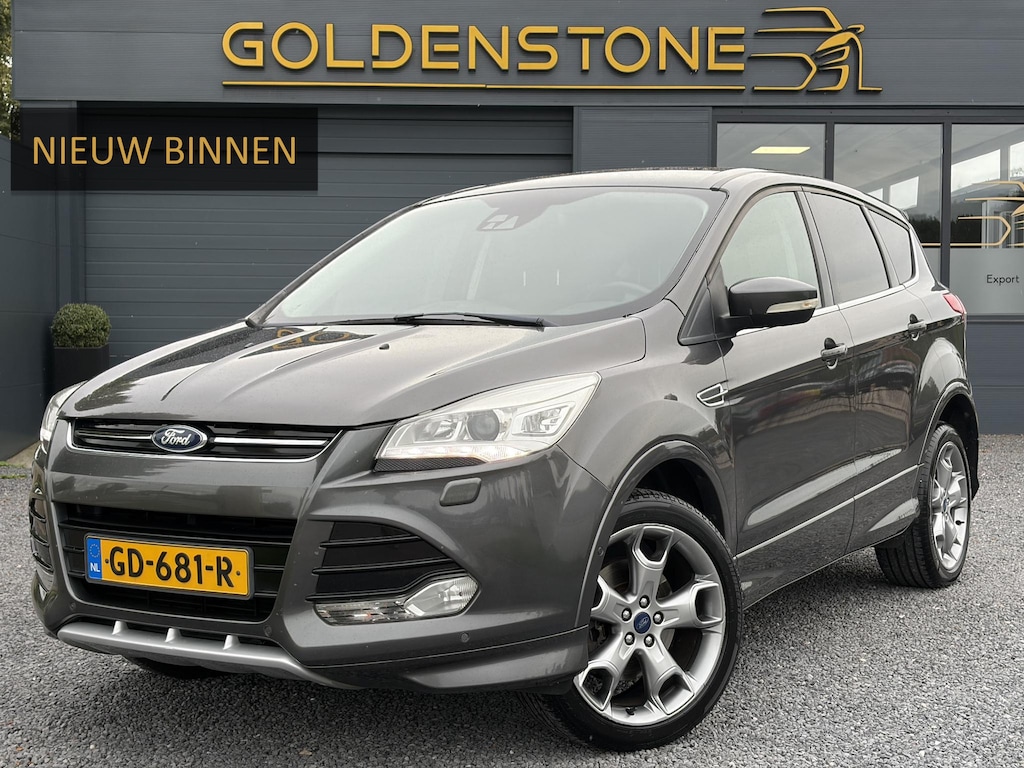 Ford Kuga 1.5 Titanium Plus 4WD ✓2e Eigenaar✓Camera✓183pk✓Trekhaak✓Leder✓Stoelverw✓Navi✓Clima✓Cruise✓Pdc V+A✓Elekt Stoelen✓Dodehoeksensor✓Net beurt gehad✓19''Lm velgen✓N.A.P✓Apk tot 08-2027