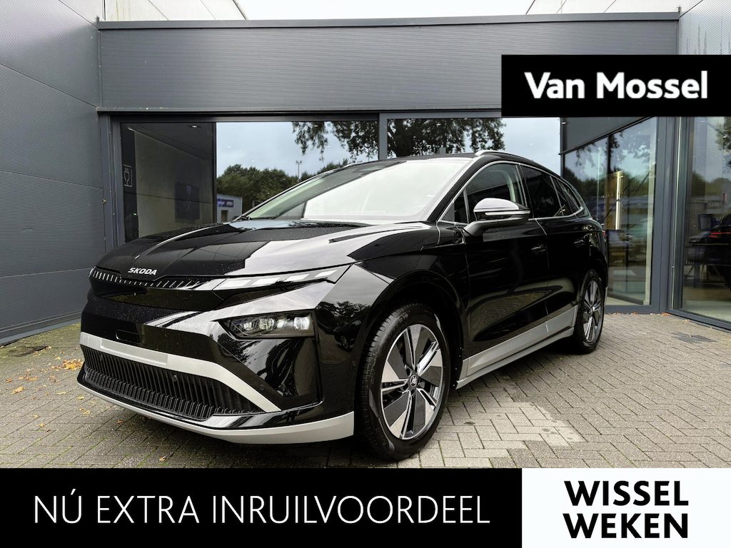 Skoda Enyaq 85 Business Edition 286 PK | Elektrische Stoelen | Panoramadak | Head-up Display | 360 Graden Camera | Elektrische Achterklep | Draadloos Telefoonladen | Parkeersensoren | Navigatie | Dodehoeksherkenning | Getinte ruiten Achter | LED | Adaptive Cruise Control | Camera |