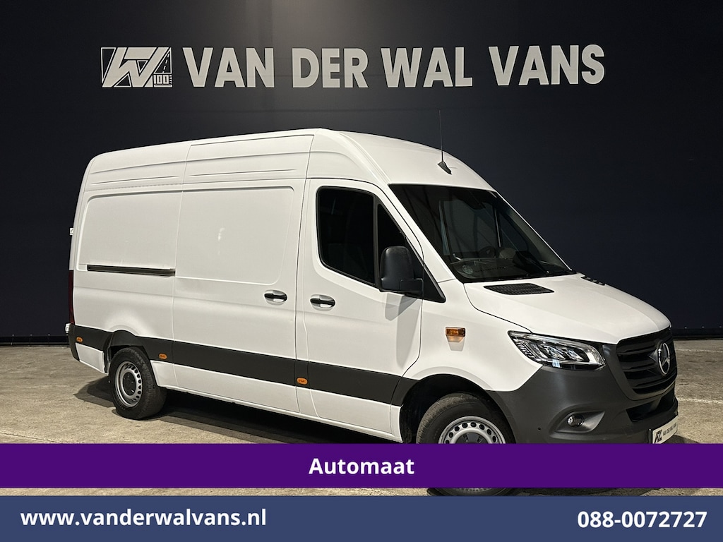 Mercedes-Benz Sprinter 317 CDI 170pk 9G-Tronic Automaat L2H2 Euro6 Airco | Camera | Navigatie | Adaptieve Cruisecontrol | LED Chauffeursstoel, Stoelverwarming, Parkeersensoren, Bijrijdersbank