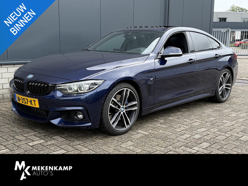BMW 4-Serie Gran Coupe 418i Executive Edition 19"/Leder + memory/Schuif-kanteldak/Harman Kardon/Head-up/Stoel + stuurverwarming/360 camera/Trekhaak