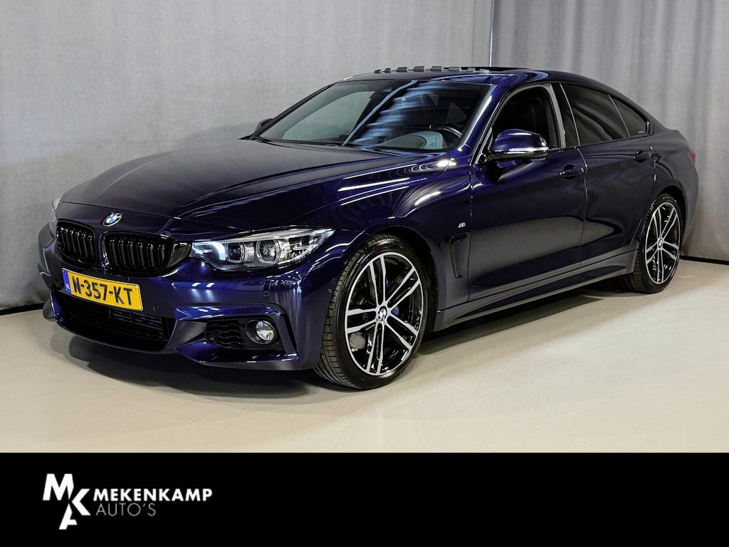 BMW 4-Serie Gran Coupe 418i Executive Edition 19"/Leder + memory/Schuif-kanteldak/Harman Kardon/Head-up/Stoel + stuurverwarming/360 camera/Trekhaak