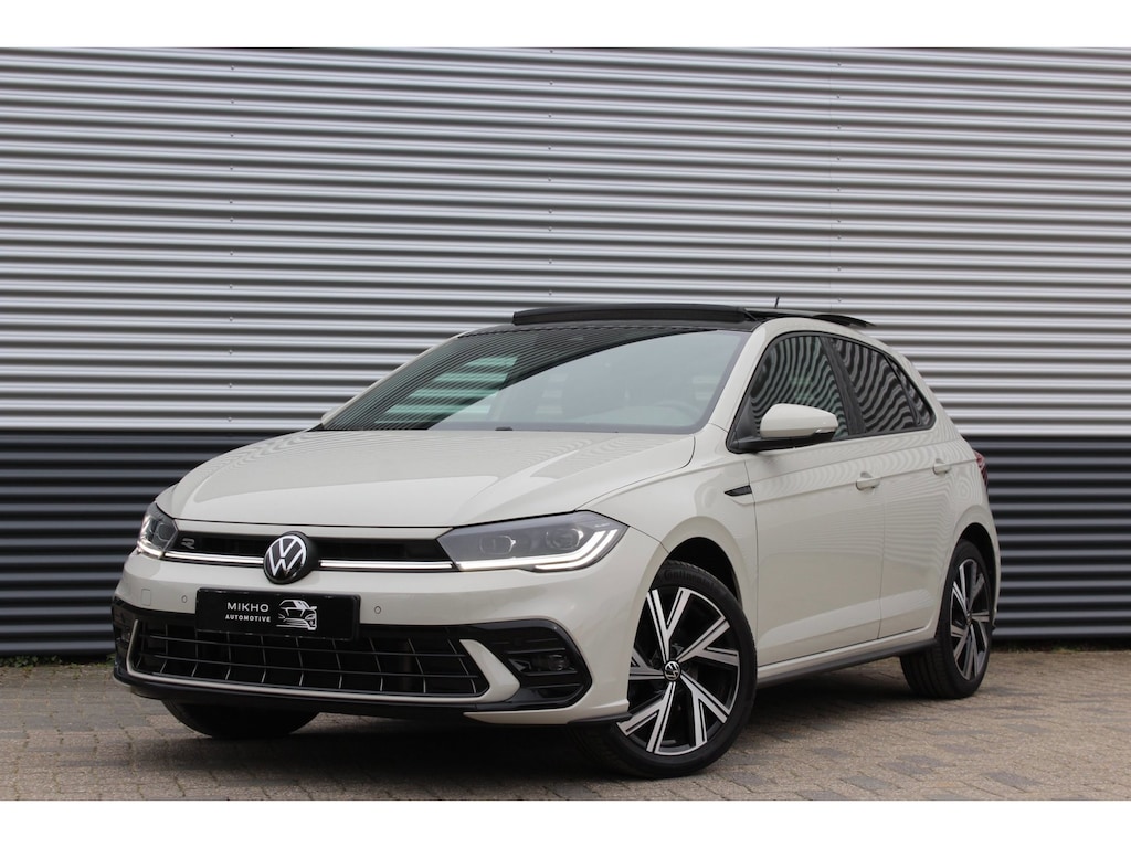 Volkswagen Polo 1.0 TSI 2x R-Line | Panoramadak | Beats by DRE | Dode hoek assistentie | Camera | Ascot Grau | Stoelverwarming |