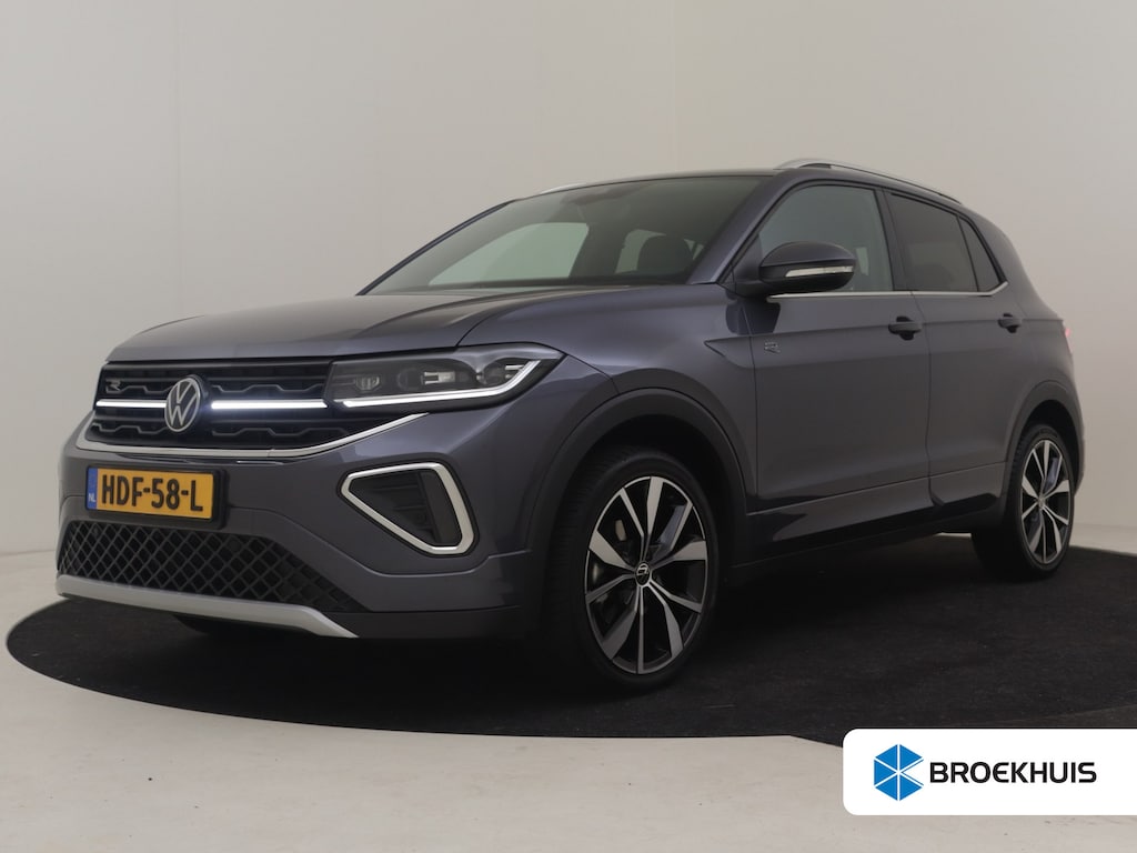 Volkswagen T-Cross 1.5 TSI R-Line Edition 150Pk DSG/AUTO | Achteruitrijcamera | Matrix-LED | Cruise contr adapt | Climate control | Keyless | Parkeersensoren | Stoelverwarming | DAB | 18"LMV