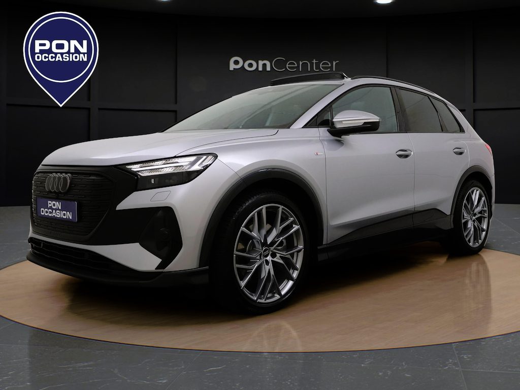 Audi Q4 e-tron 45 S-line 82 kWh | Pano Dak | Camera | SONOS | Elek. Achterklep | ACC | Matrix LED | Stoelverwarming | Sportstoelen | 21'' |