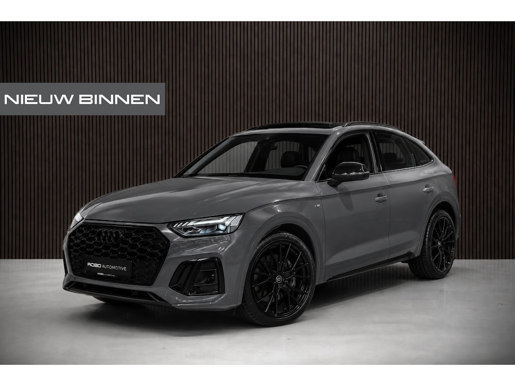 Audi Q5 Sportback 55 TFSI e S edition S-Line | Panoramadak | Stoelverwarming | RS Stoelen | Apple Carplay | Camera | Keyless | Navigatie | Trekhaak | Cruise Control | Memory Seat | Ambiance Verlichting | Matrix LED
