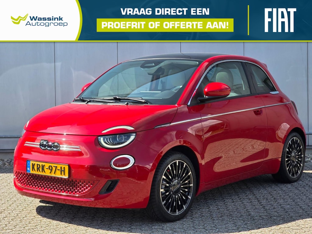 Fiat 500 La Prima 42 kWh Navigatie | Lederen bekleding | SOH 94.%
