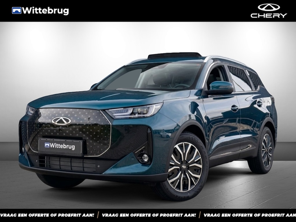 CHERY Tiggo 7 Unique Plug-In Hybride Automaat met 1200 km Range, Lederen bekleding en Navigatie Uit voorraad leverbaar!