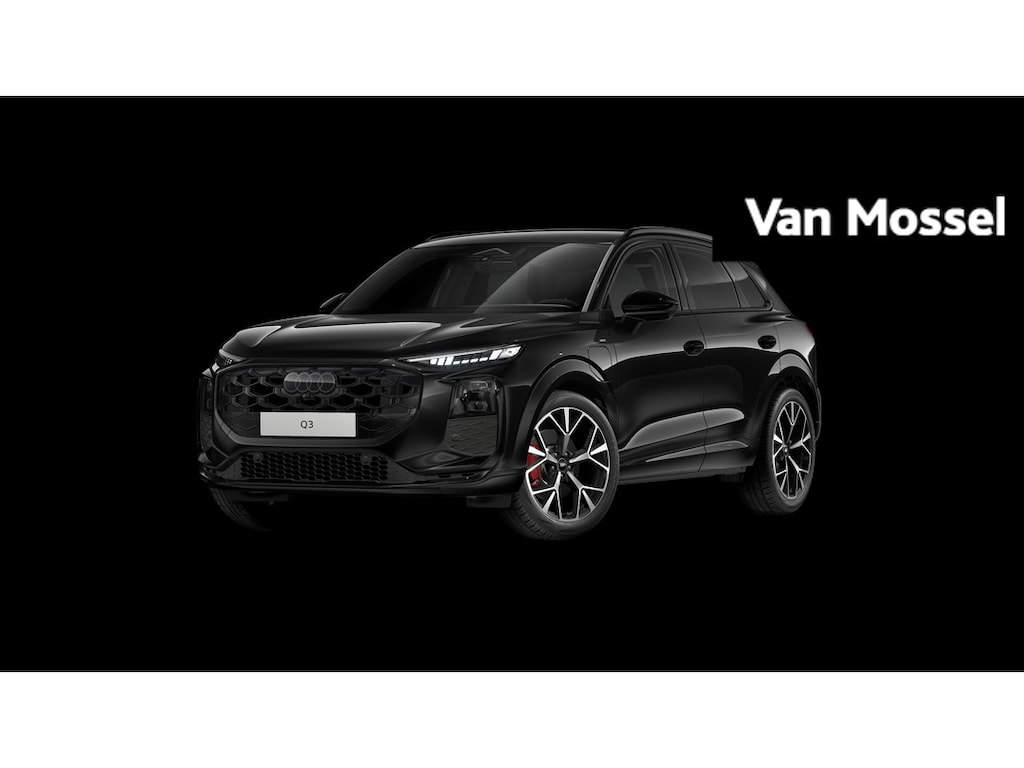 Audi Q3 1.5 e-hybrid S edition Adaptive cruise control l Achteruitrijcamera l Navigatie l Verwarmbare voorstoelen l Dodehoekdetectie l Matrix LED koplampen l Comfortsleutel l Privacy glas l 20" lichtmetalen wielen