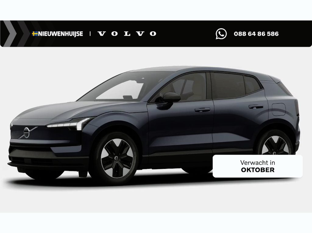 Volvo EX30 P3 Long Range Plus Europa 69 kWh | Harman Kardon Audio | Elektr. Achterklep | Stoel + Stuurverwarming | Parkeercamera | Getint Glas | Harvest Interieur | Dodehoek Detectie | Adaptieve Cruise Control |