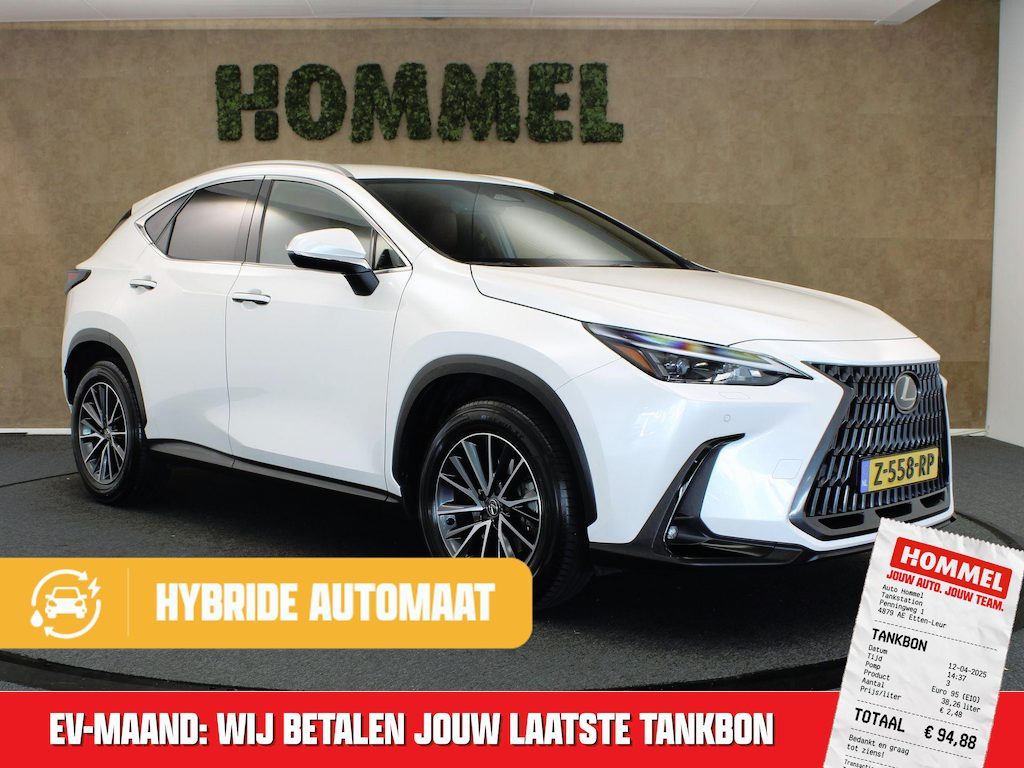 Lexus NX 350h AWD Executive Line - ALARM KLASSE 3 - PARKEER SENSOREN VOOR EN ACHTER - DODEHOEK DETECTIE - KEYLESS ENRTY & START - STOEL EN STUUR VERWARMING - NAVIGATIE - APPLE CARPLAY/ANDROID AUTO - BEIDE STOELEN ELEKTRISCH VERSTELBAAR -