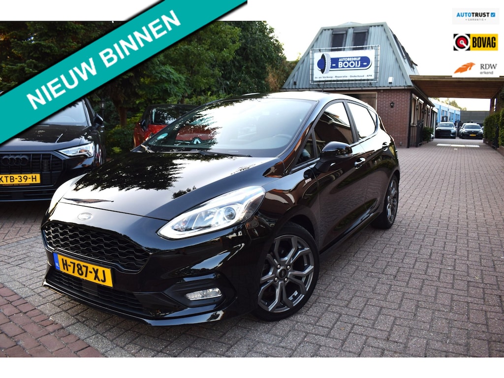 Ford Fiesta 1.0 EcoBoost Titanium ST-LINE AIRCO-ECC/NAVI/CRUISE/CARPLAY/XENON/BLUETOOTH/6 BAK/PDC/STOEL STUUR EN VOORRUIT VERW/USB