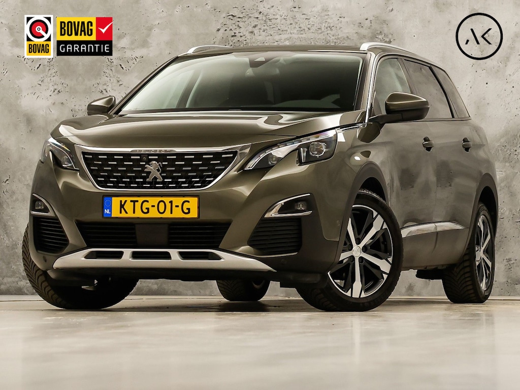 Peugeot 5008 1.2 PureTech Allure Sport Automaat (PANORAMADAK, APPLE CARPLAY, LEDER, STOELVERWARMING, 360 CAMERA, DRIVE SELECT, KEYLESS, GETINT GLAS, NIEUWSTAAT)