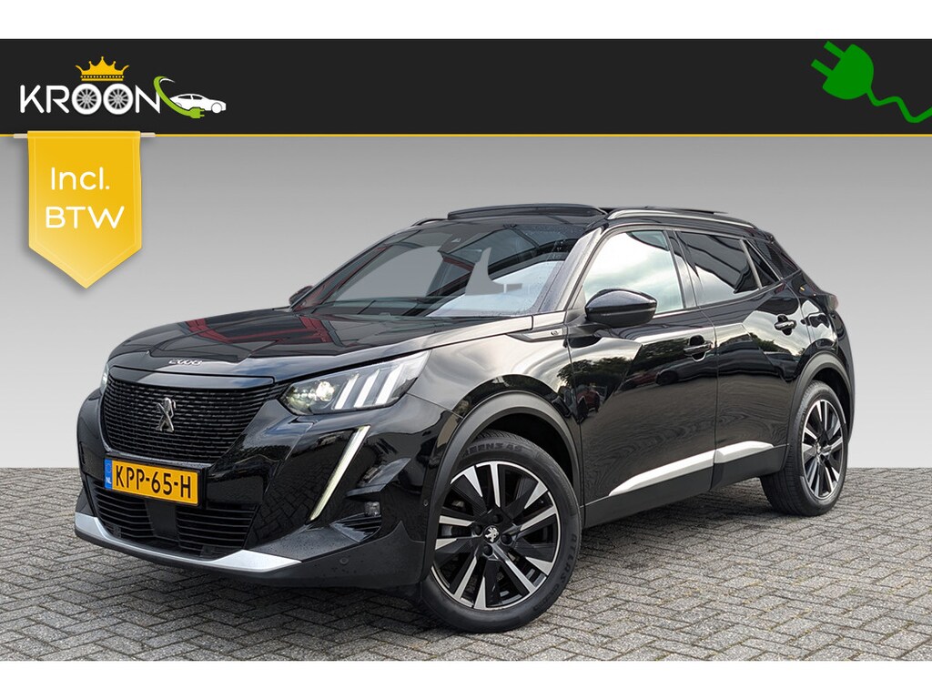 Peugeot e-2008 EV GT 50kWh 3-Fase SOH 90% Panorama Leer